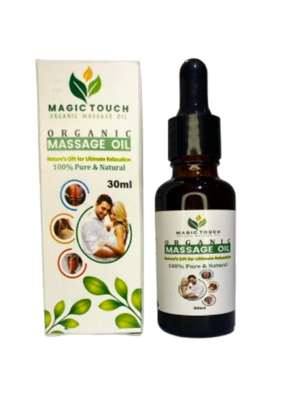 Magic Touch Organic Massage Oil – Herbal Remedy for Joint Pain, Muscle Relief & Men’s Vitality